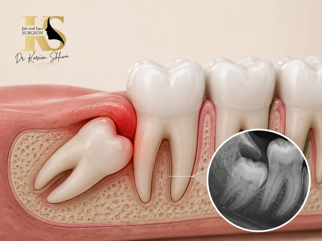 أضرار ضرس العقل المدفون